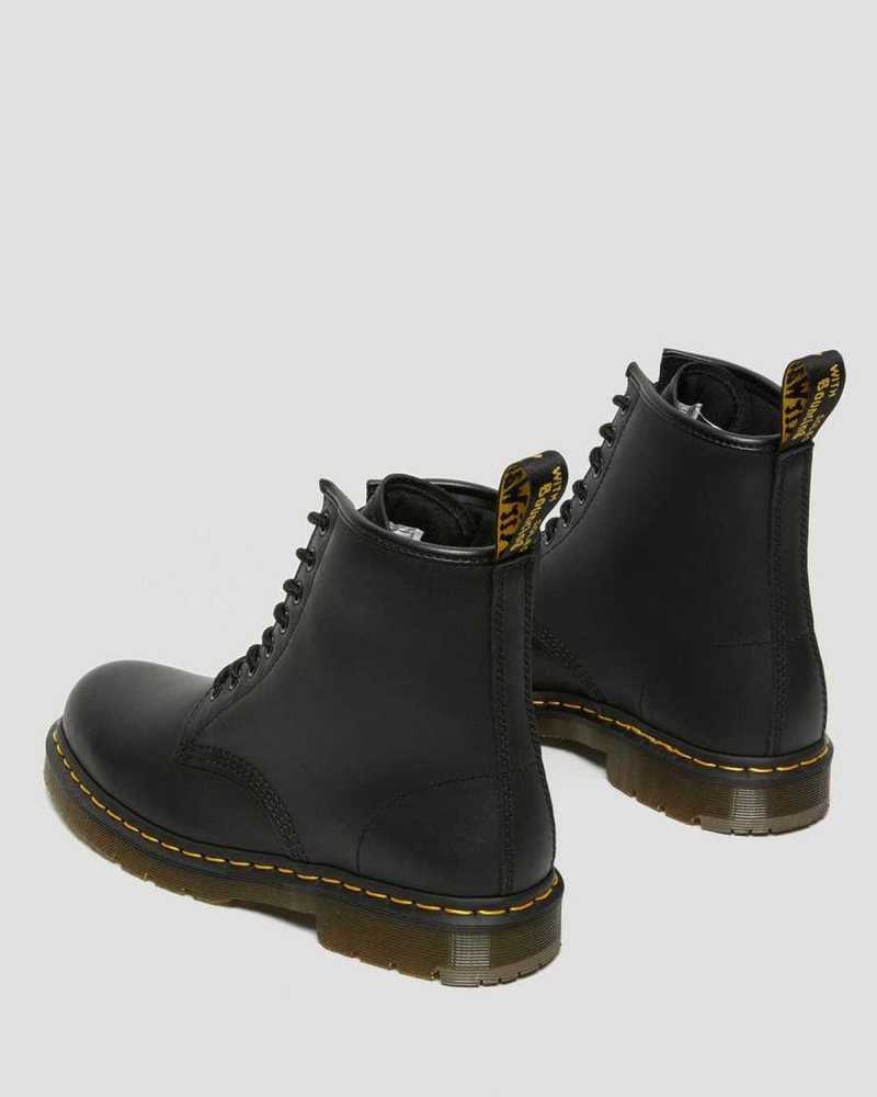 Dr Martens 1460 Slip Resistant Leather Lace Up Boots Ankle Boots Black | 82305MGEU