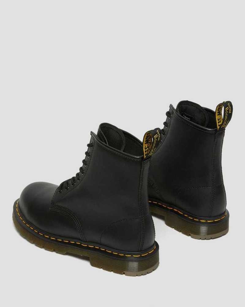 Dr Martens 1460 Slip Resistant Steel Toe Boots Boots Black | 85290OPBI