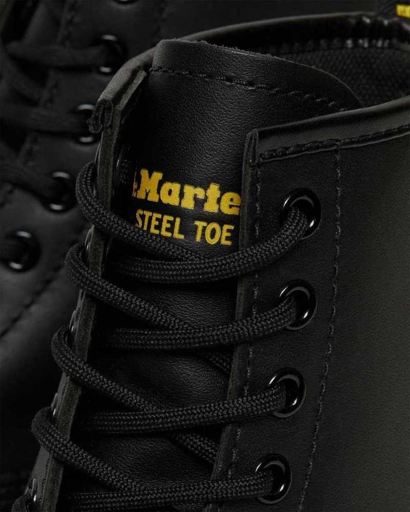 Dr Martens 1460 Slip Resistant Steel Toe Boots Ankle Boots Black | 67309HXOE