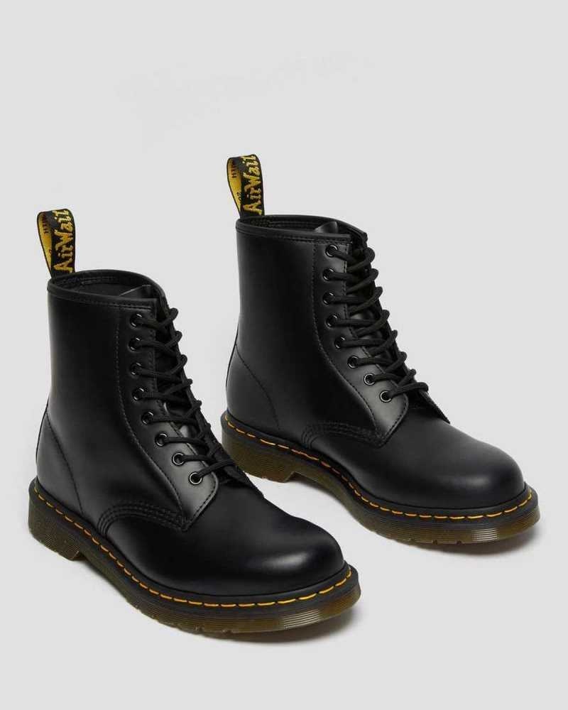 Dr Martens 1460 Smooth Leather Lace Up Boots Boots Black | 27853EIDL