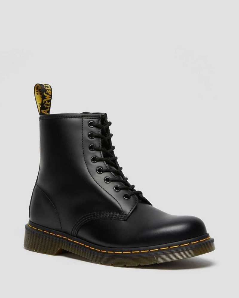 Dr Martens 1460 Smooth Leather Lace Up Boots Boots Black | 27853EIDL