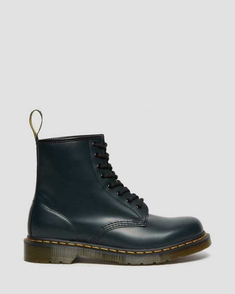 Dr Martens 1460 Smooth Leather Lace Up Boots Boots Navy | 25680KWNC