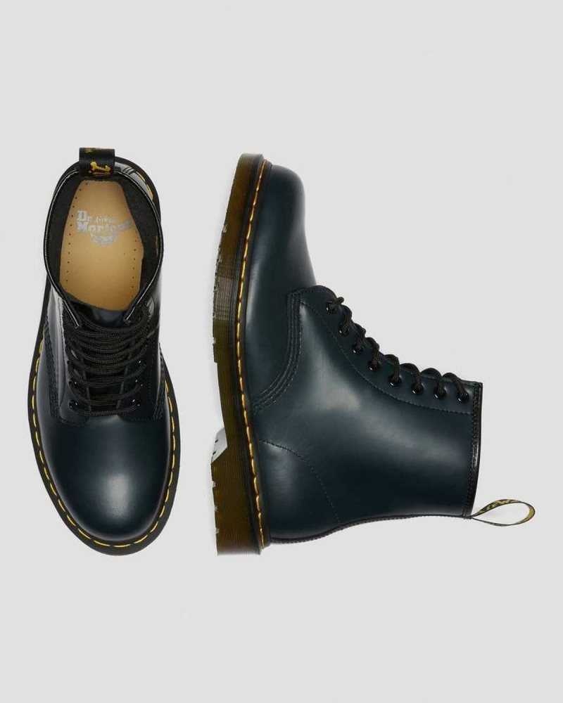 Dr Martens 1460 Smooth Leather Lace Up Boots Boots Navy | 25680KWNC