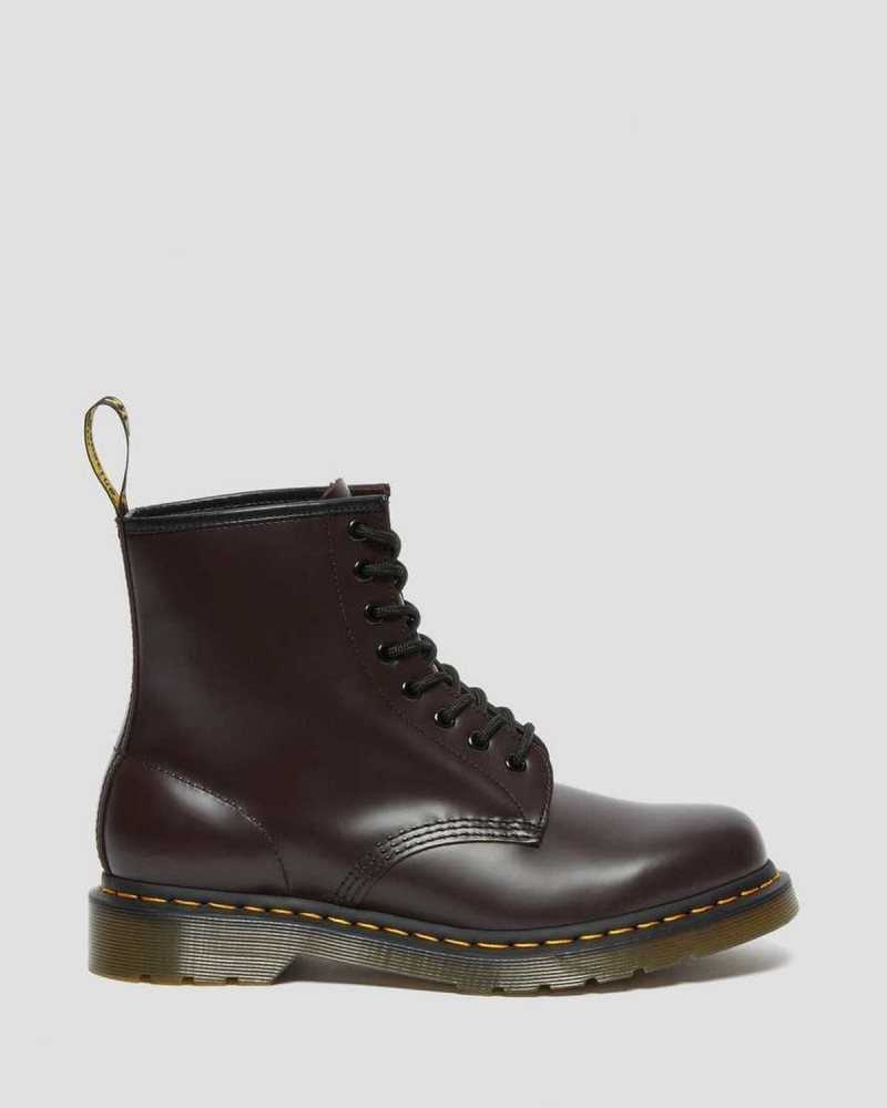 Dr Martens 1460 Smooth Leather Lace Up Boots Boots Burgundy | 10392VYDR