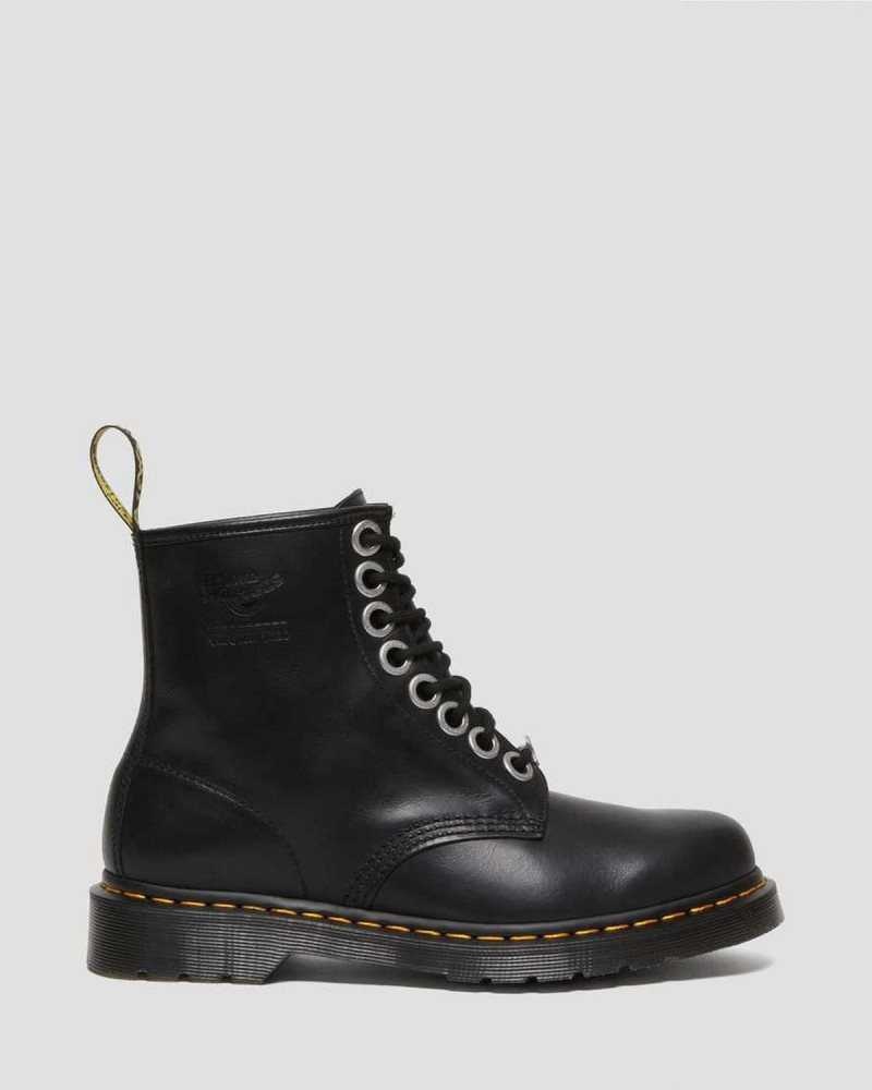 Dr Martens 1460 The Great Frog Leather Lace Up Boots Boots Black | 27351PTLR