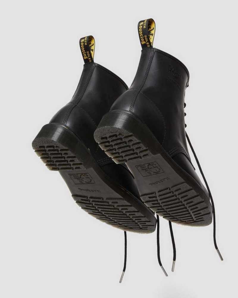 Dr Martens 1460 The Great Frog Leather Lace Up Boots Originals Shoes Black | 45071URCF