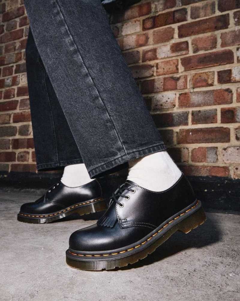 Dr Martens 1461 Abruzzo Leather Oxford Shoes Originals Shoes Black | 78513RFVQ