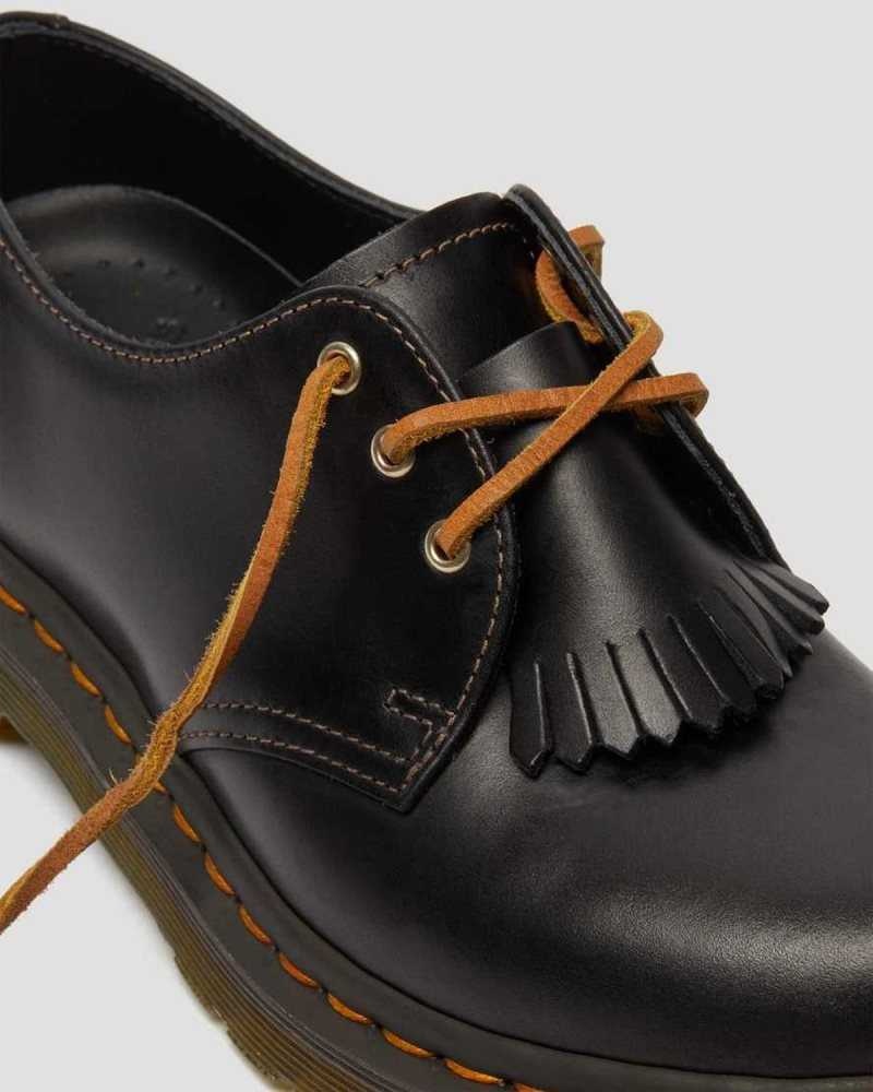 Dr Martens 1461 Abruzzo Leather Oxford Shoes Originals Shoes Black | 78513RFVQ