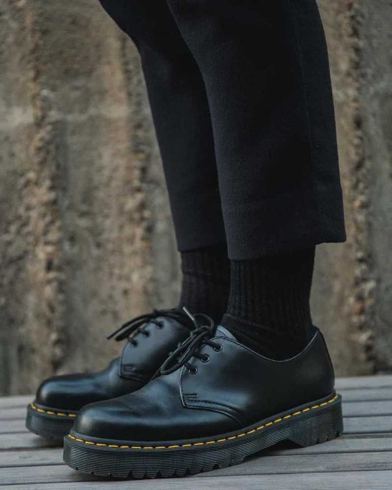 Dr Martens 1461 Bex Smooth Leather Oxford Shoes Oxfords Shoes Black | 13028HTNU