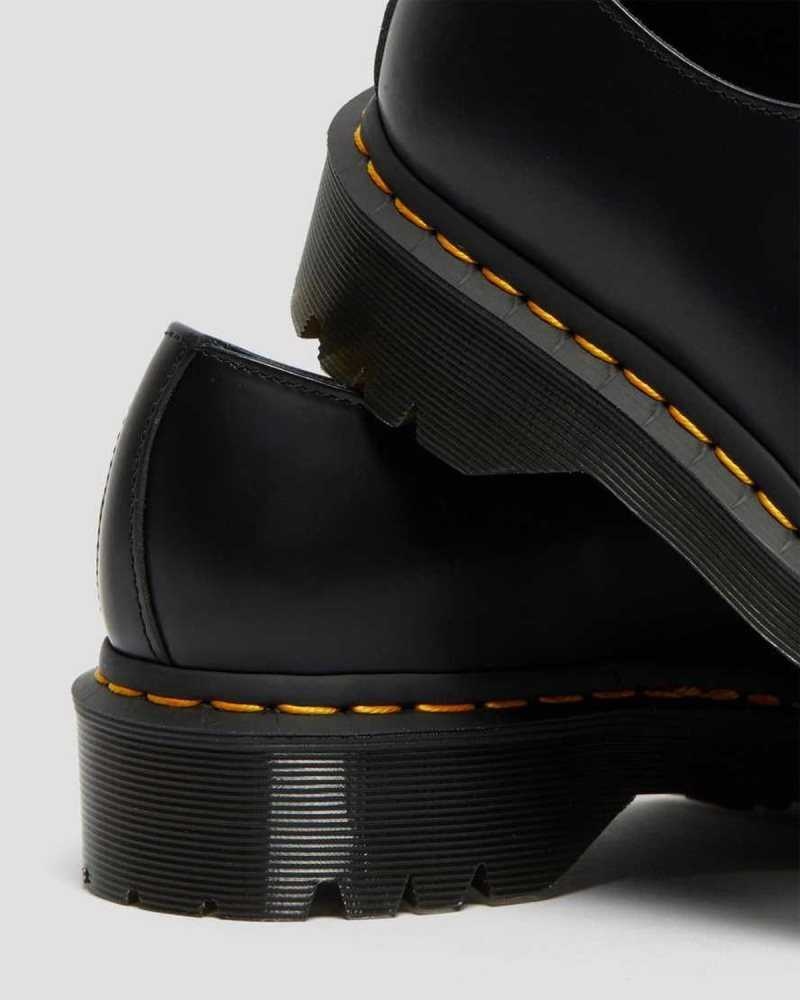 Dr Martens 1461 Bex Smooth Leather Oxford Shoes Platform Shoes Black | 85247BGPM