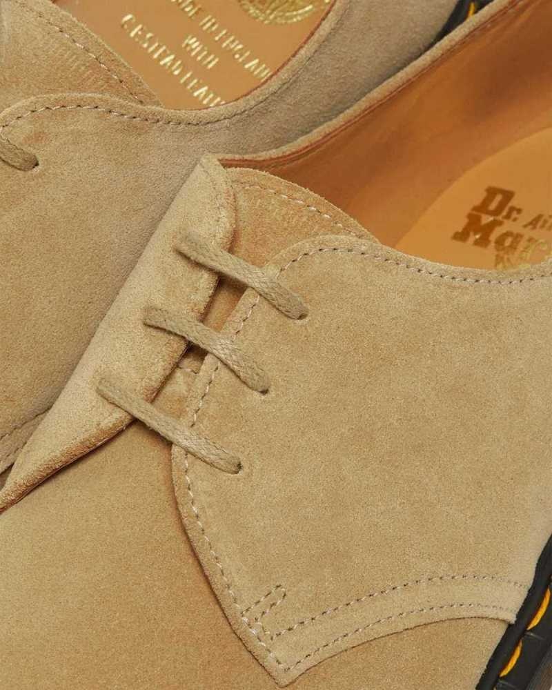 Dr Martens 1461 Buck Suede Oxford Shoes Oxfords Shoes Beige | 76083YZAX