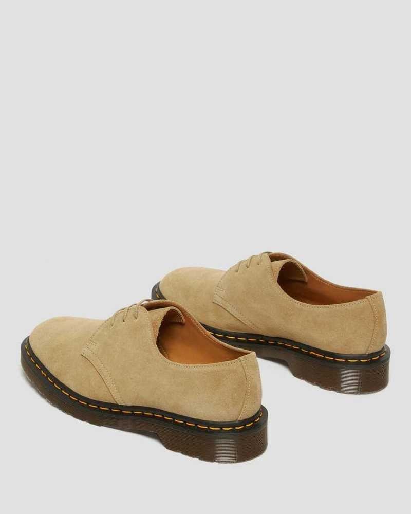 Dr Martens 1461 Buck Suede Oxford Shoes Oxfords Shoes Beige | 76083YZAX