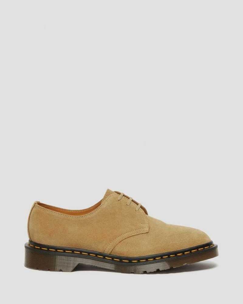 Dr Martens 1461 Buck Suede Oxford Shoes Oxfords Shoes Beige | 76083YZAX