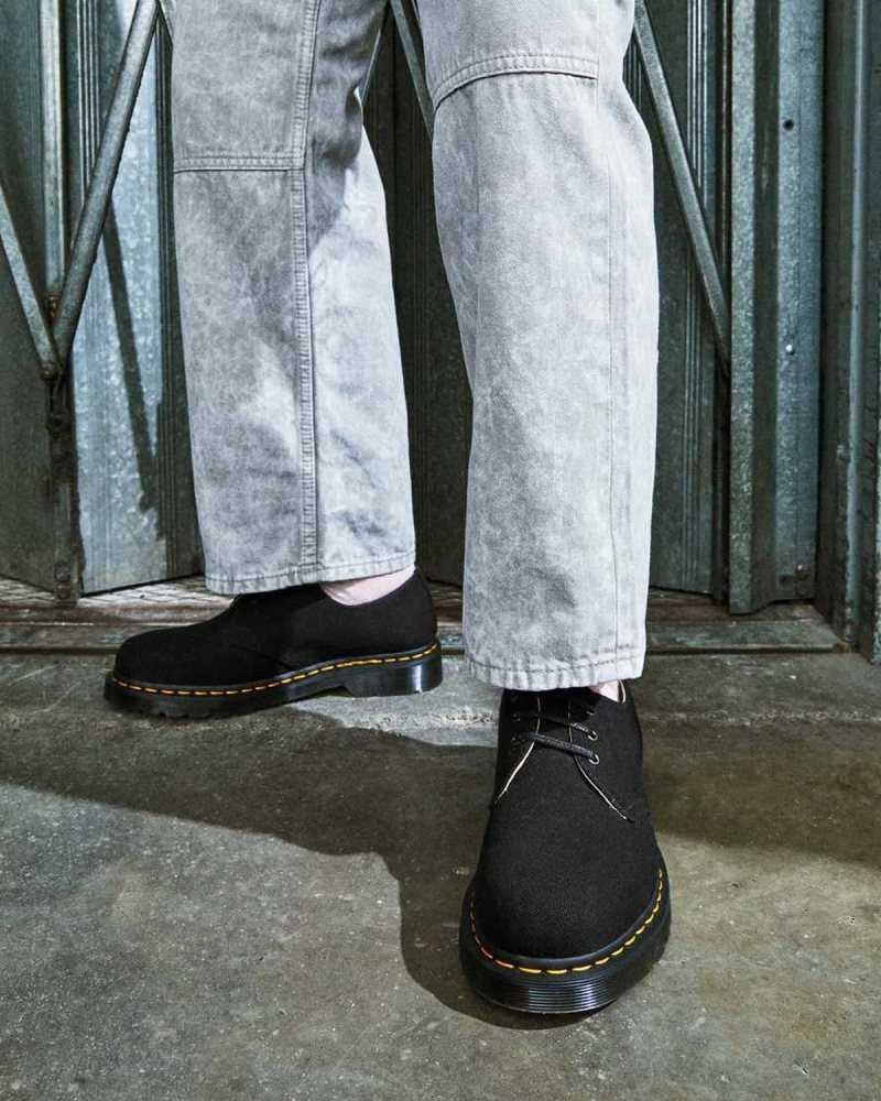 Dr Martens 1461 Canvas Oxford Shoes Casual Boots Black | 20937CWJM