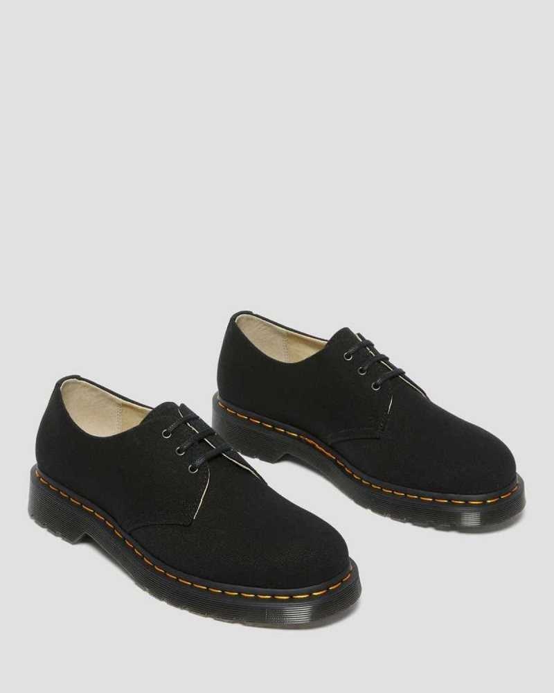 Dr Martens 1461 Canvas Oxford Shoes Casual Boots Black | 20937CWJM