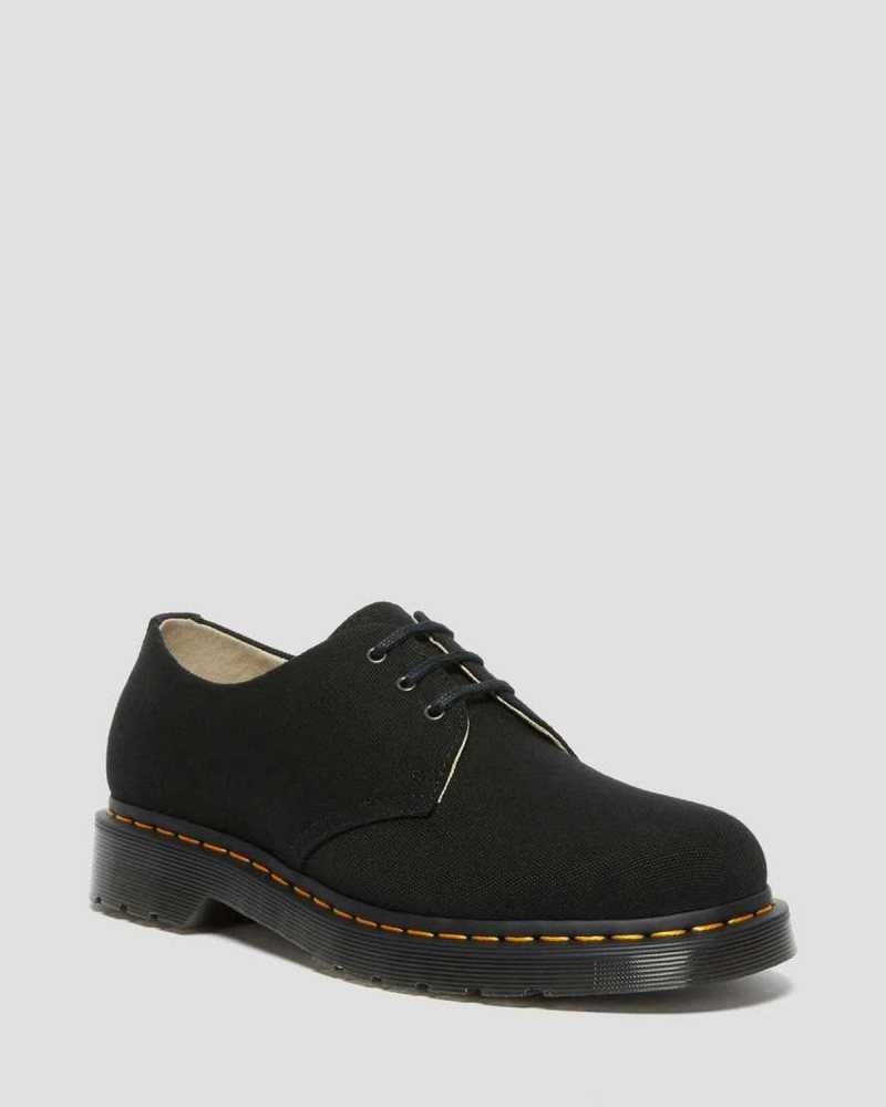 Dr Martens 1461 Canvas Oxford Shoes Casual Boots Black | 20937CWJM