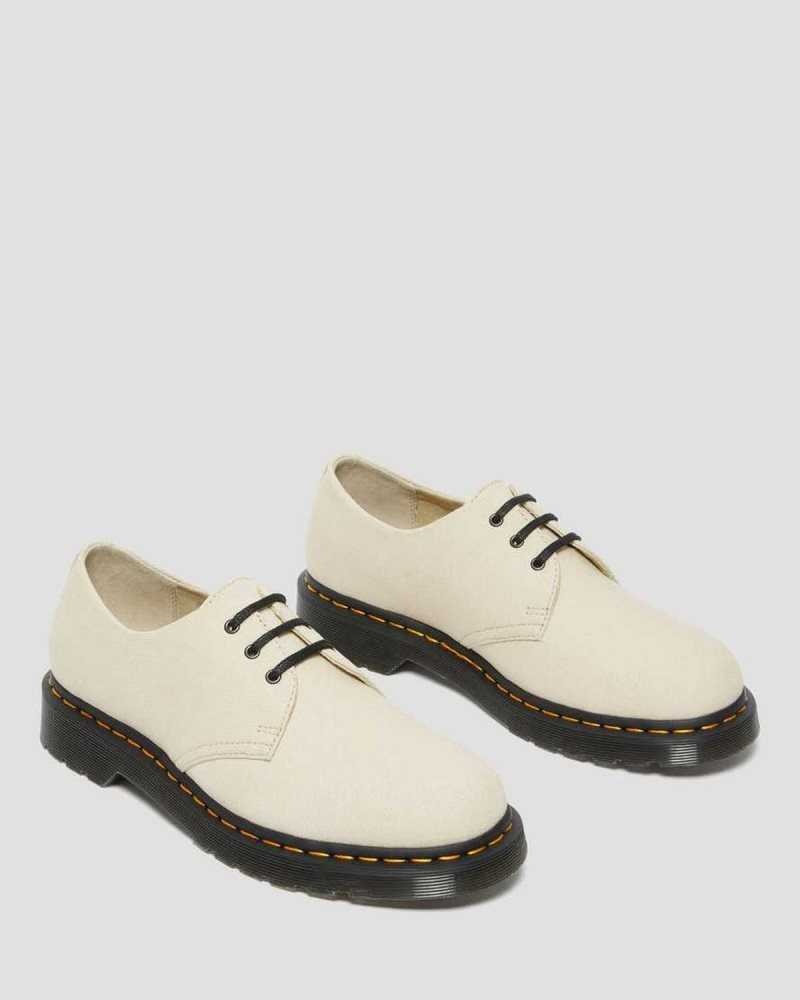 Dr Martens 1461 Canvas Oxford Shoes Casual Boots Brown | 20643YFSV