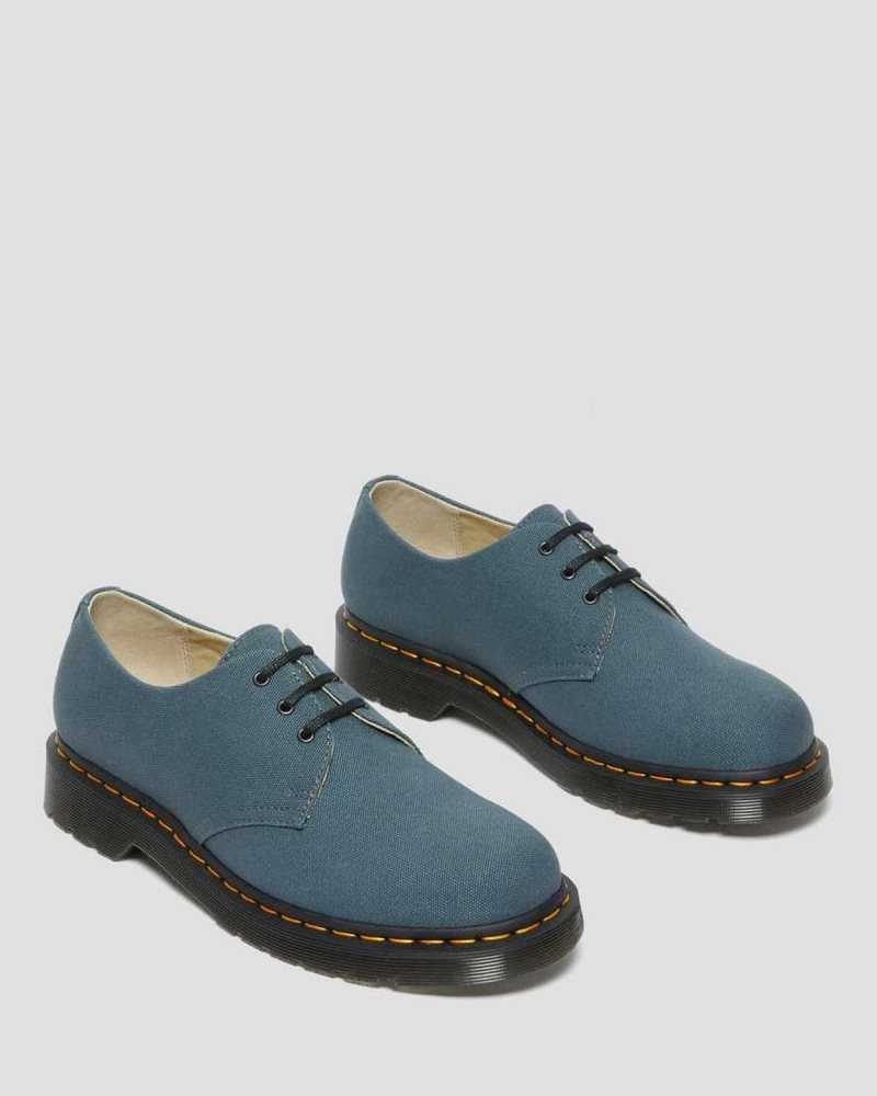 Dr Martens 1461 Canvas Oxford Shoes Casual Boots Grey | 06754SVXQ