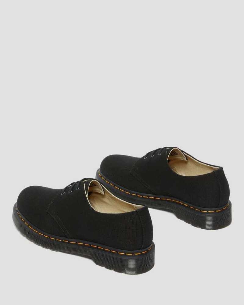 Dr Martens 1461 Canvas Oxford Shoes Casual Boots Black | 95034TEJQ