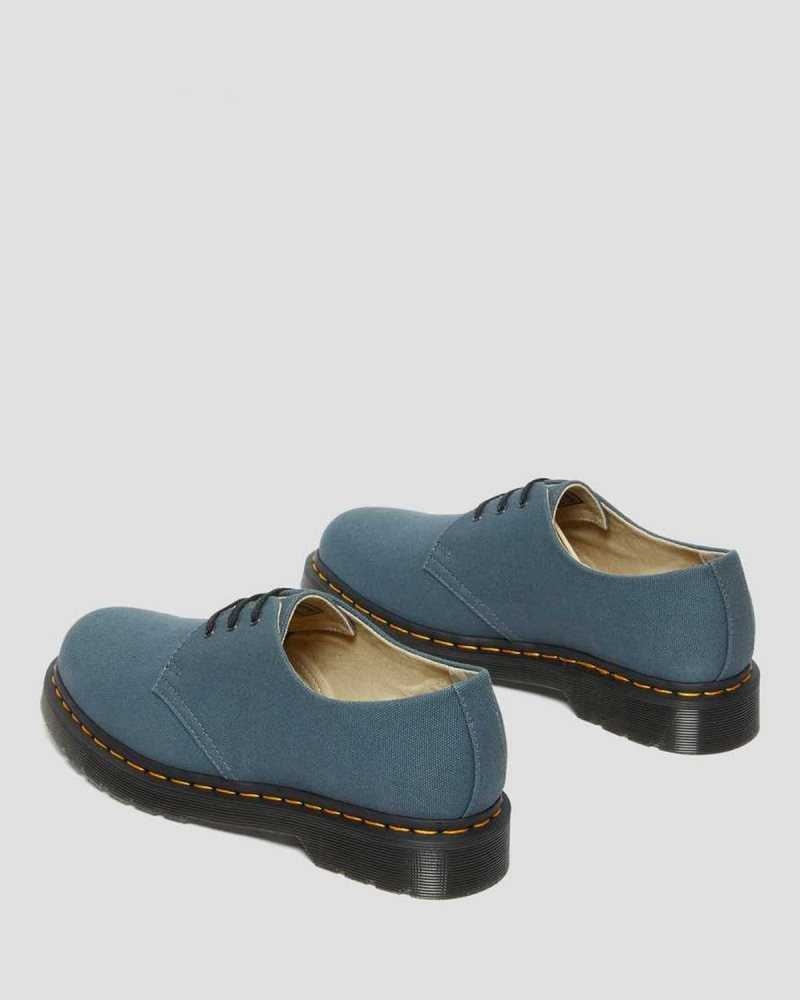 Dr Martens 1461 Canvas Oxford Shoes Casual Boots Grey | 60532NKMF