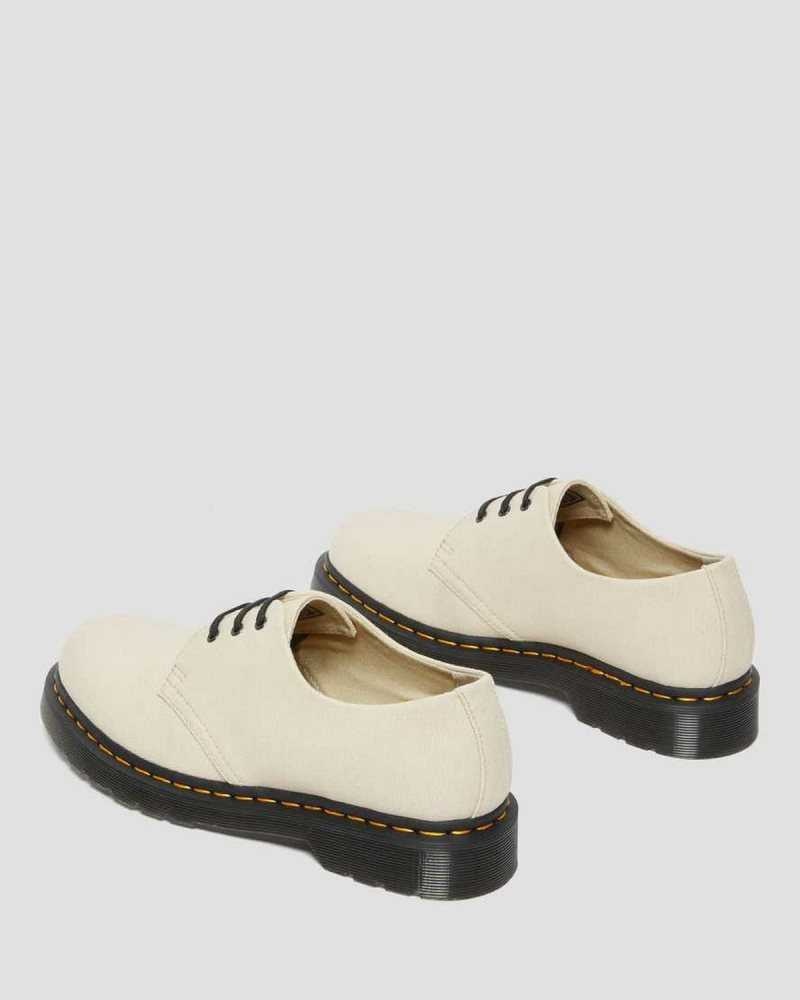 Dr Martens 1461 Canvas Oxford Shoes Casual Boots Brown | 40176IXFP