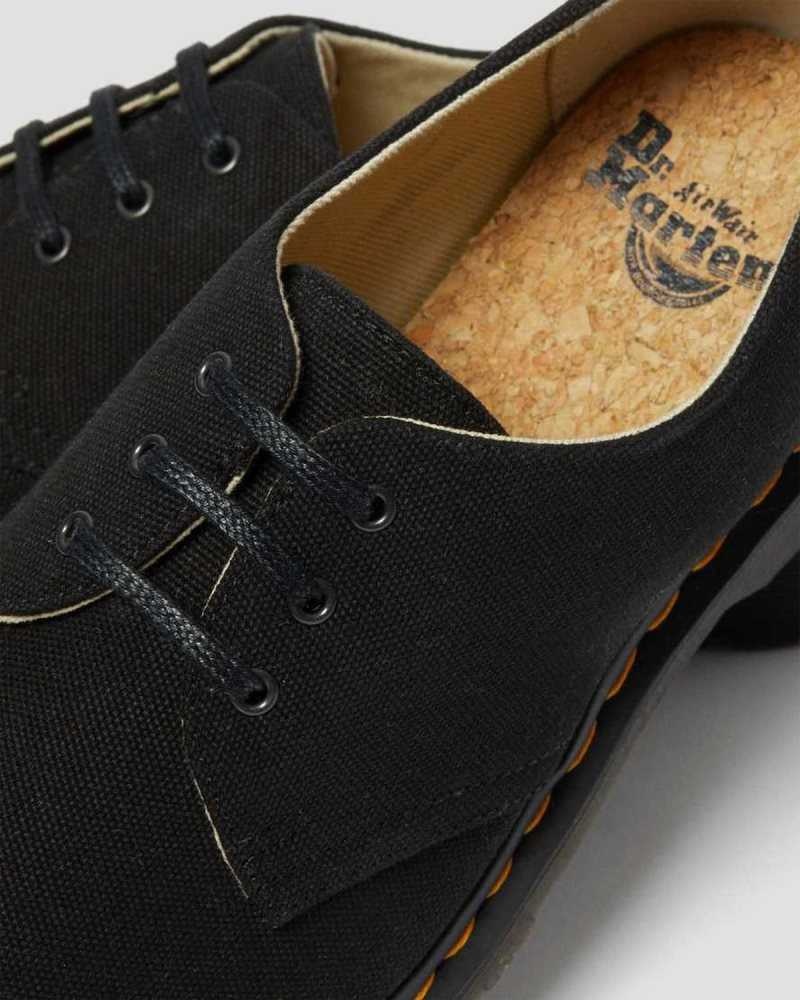 Dr Martens 1461 Canvas Oxford Shoes Originals Shoes Black | 58640RPSF