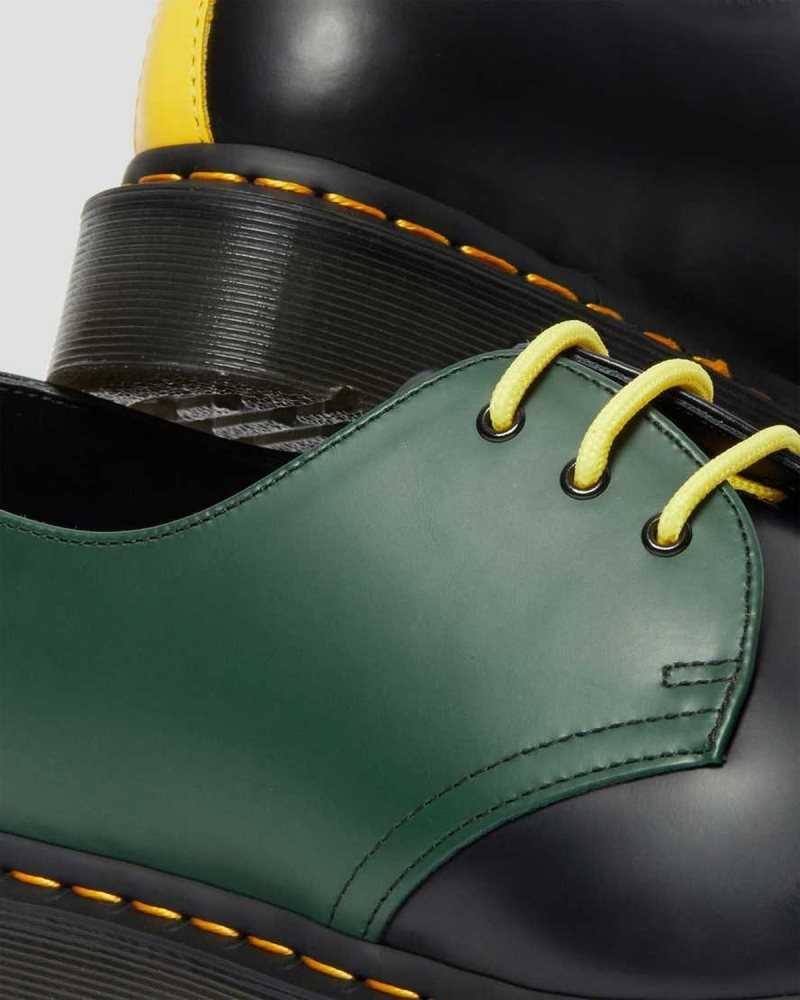 Dr Martens 1461 Contrast Smooth Leather Oxford Shoes Oxfords Shoes Black | 06543OCUP