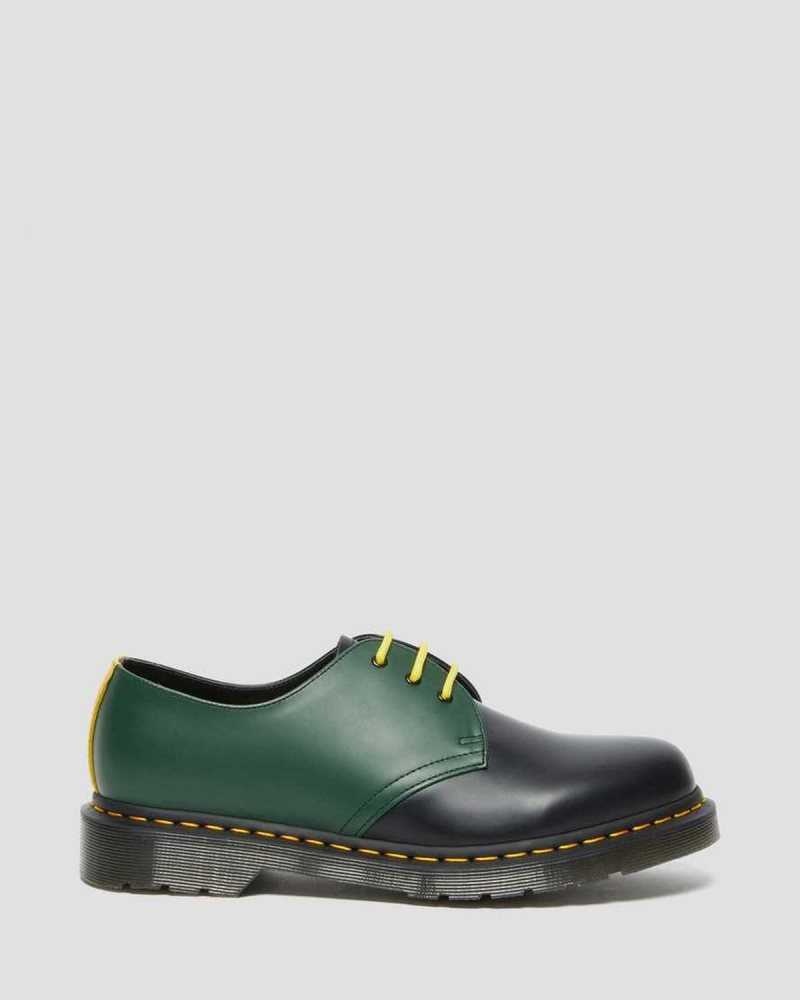 Dr Martens 1461 Contrast Smooth Leather Oxford Shoes Oxfords Shoes Black | 06543OCUP