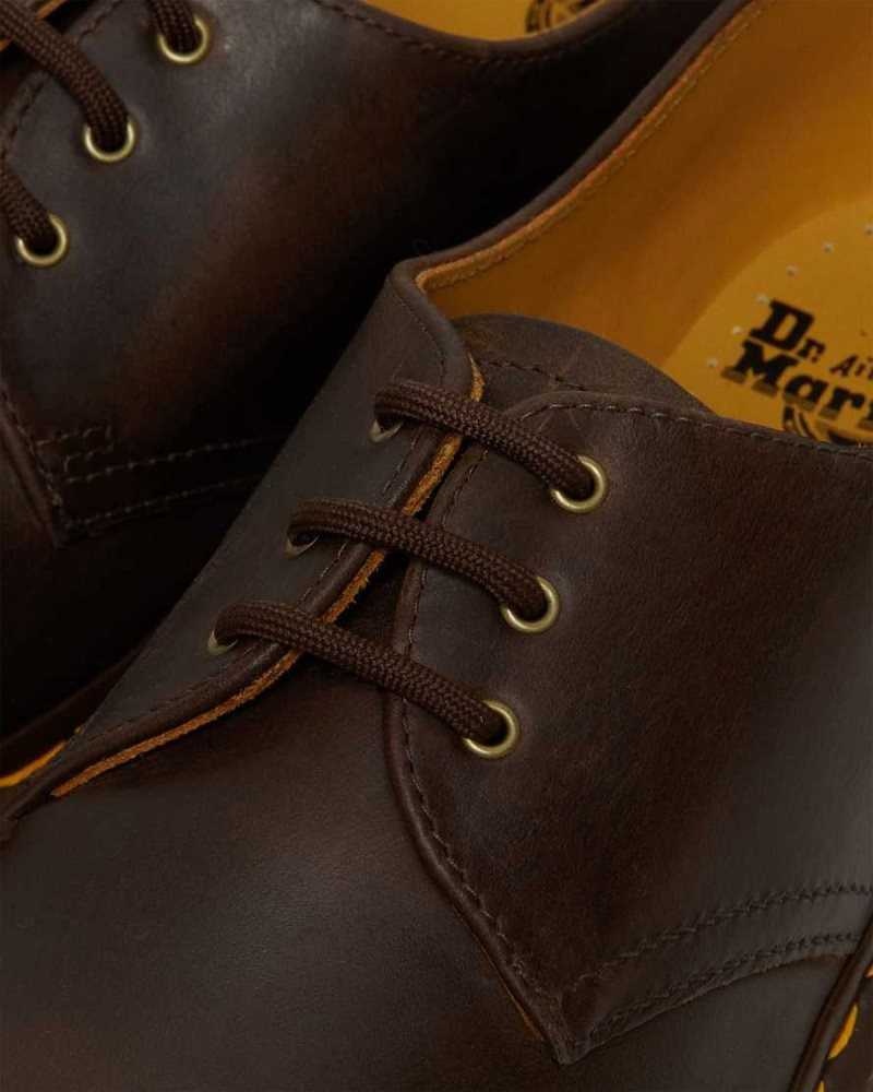 Dr Martens 1461 Crazy Horse Leather Oxford Shoes Originals Shoes Brown | 81503SEKB