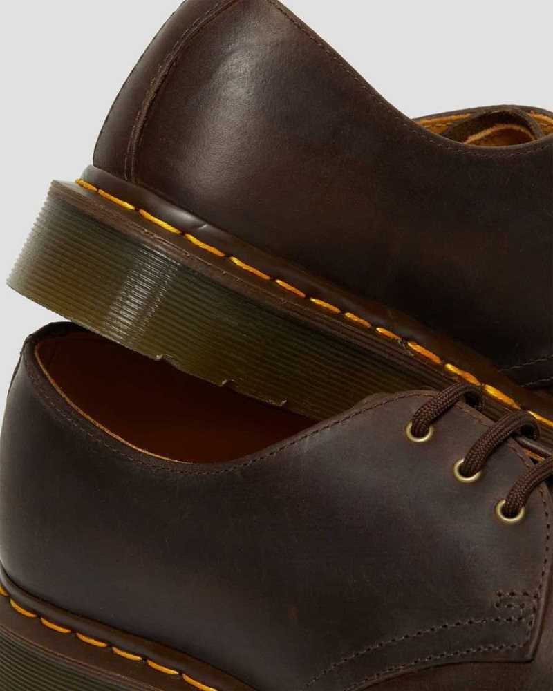 Dr Martens 1461 Crazy Horse Leather Oxford Shoes Originals Shoes Brown | 81503SEKB