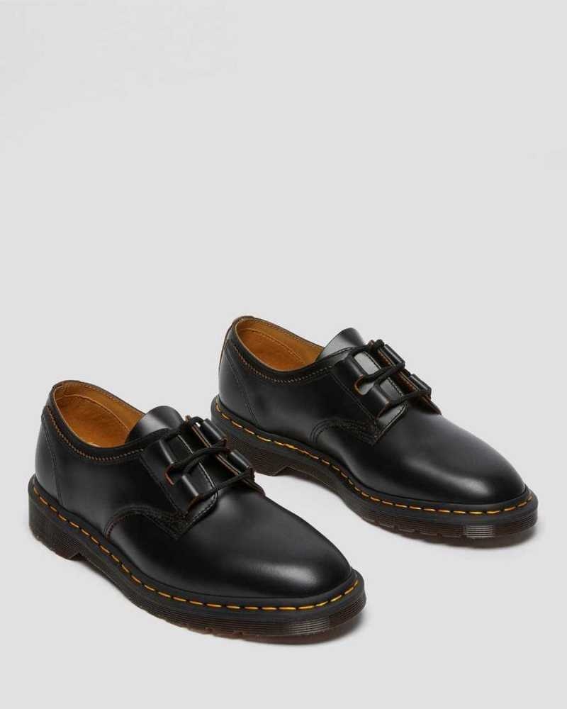 Dr Martens 1461 Ghillie Leather Oxford Shoes Oxfords Shoes Black | 06814UCXA