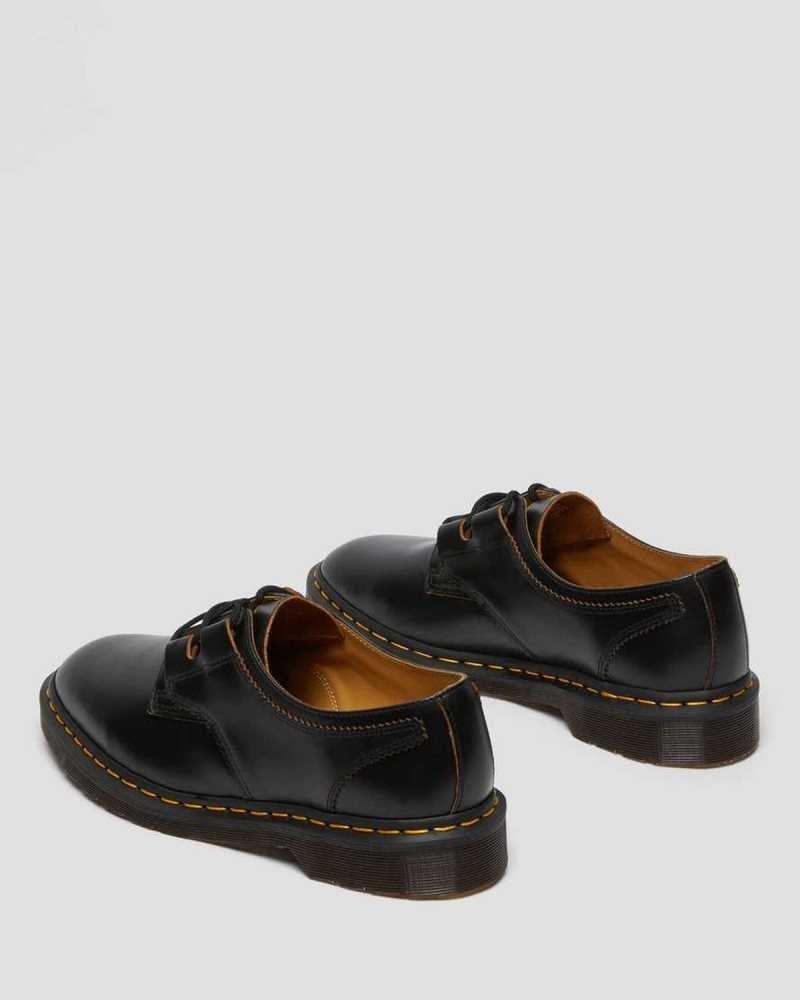 Dr Martens 1461 Ghillie Leather Oxford Shoes Oxfords Shoes Black | 06814UCXA