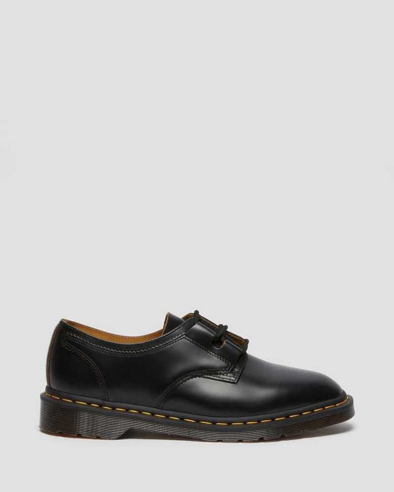 Dr Martens 1461 Ghillie Leather Oxford Shoes Oxfords Shoes Black | 06814UCXA