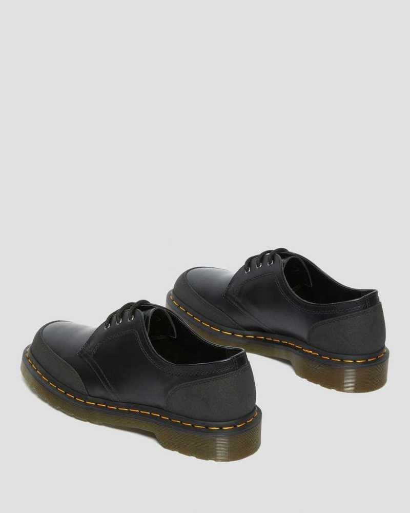 Dr Martens 1461 Guard Panel Leather Oxford Shoes Originals Shoes Black | 15420UGSO