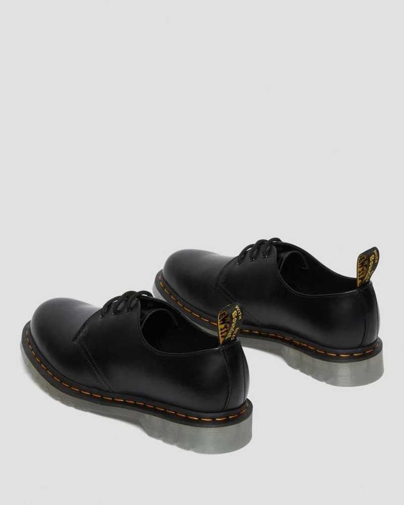 Dr Martens 1461 Iced Smooth Leather Oxford Shoes Loafers Black | 89257IOSU