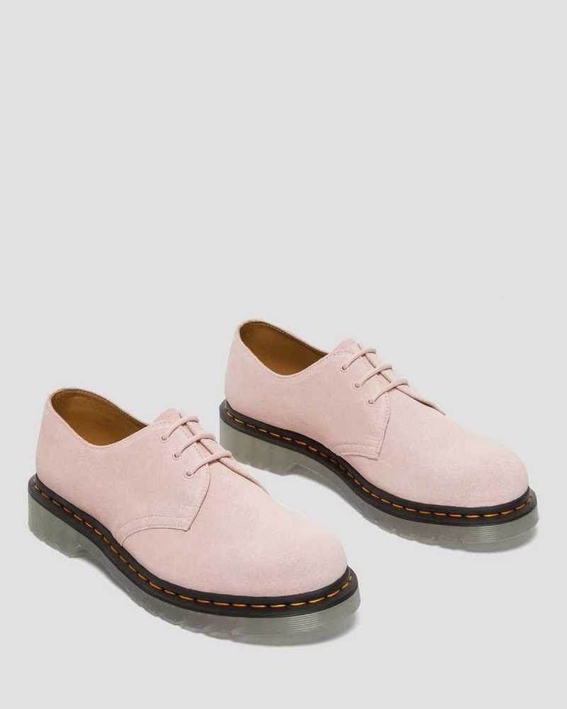 Dr Martens 1461 Iced Suede Oxford Shoes Originals Shoes Pink | 08415VFGX