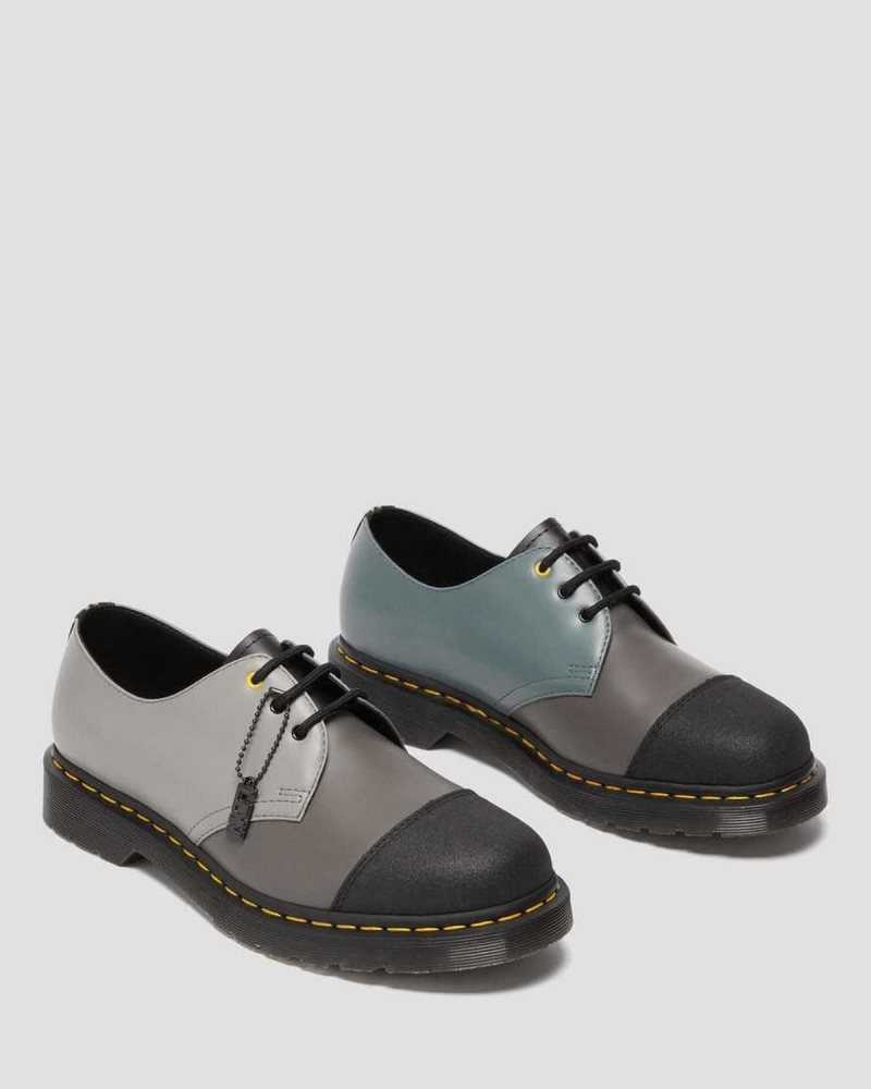 Dr Martens 1461 London Smooth Leather Oxford Shoes Oxfords Shoes Black / Grey | 27459THFD