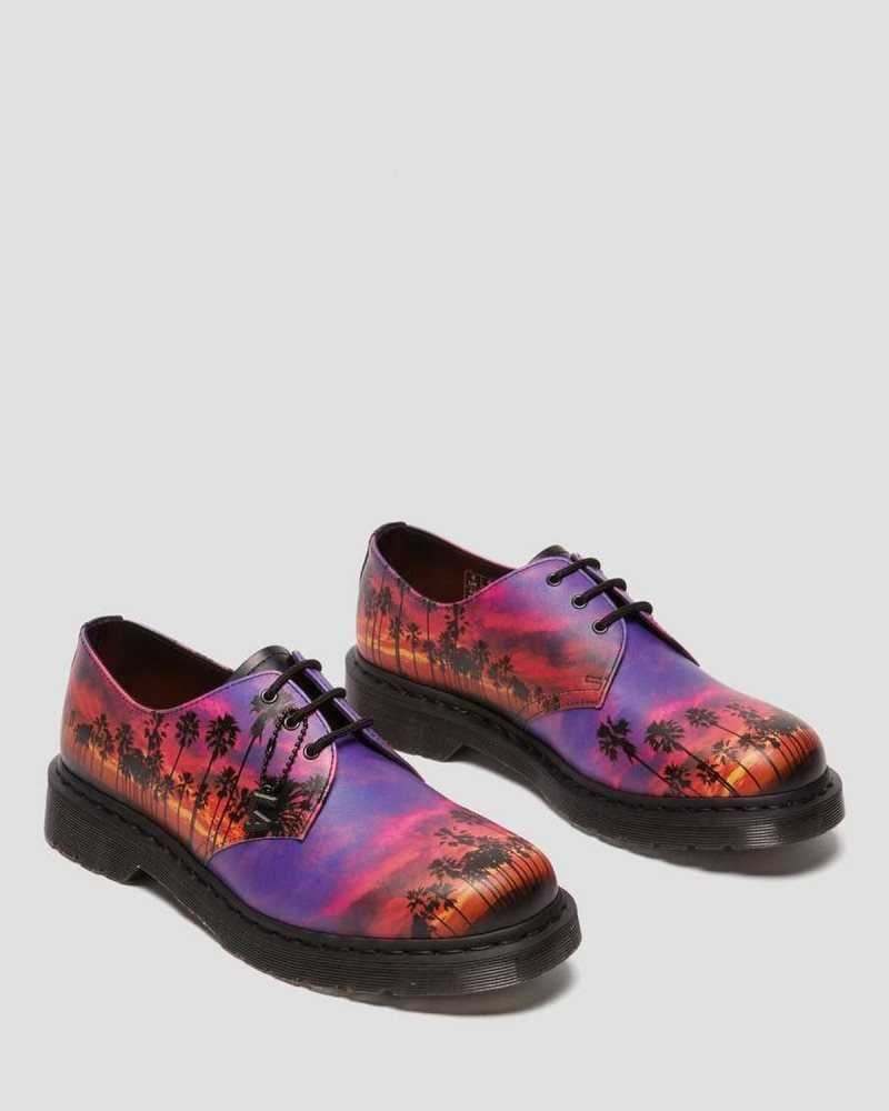 Dr Martens 1461 Los Angeles Leather Oxford Shoes Oxfords Shoes Multicolor | 91075GRVS