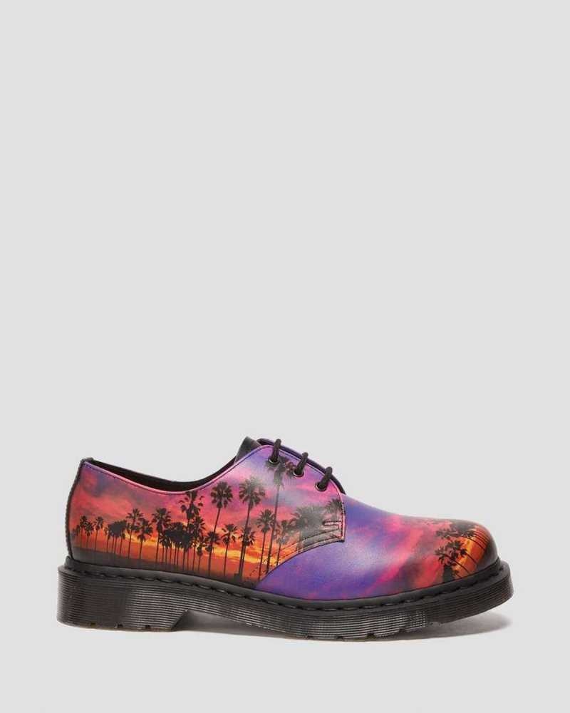 Dr Martens 1461 Los Angeles Leather Oxford Shoes Oxfords Shoes Multicolor | 91075GRVS