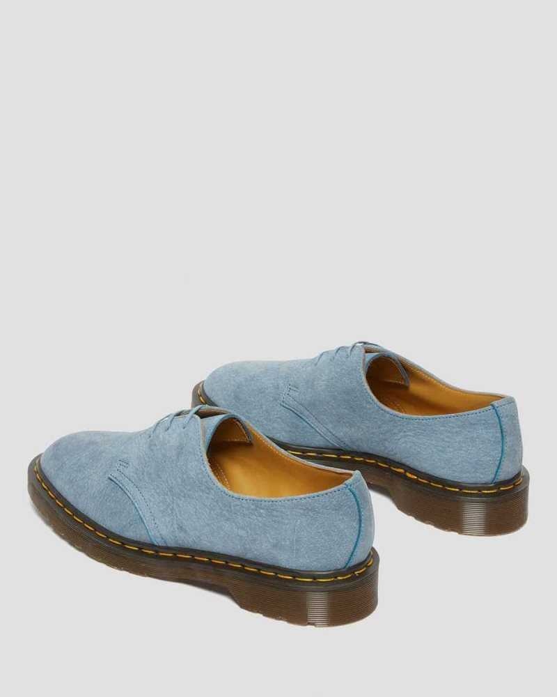 Dr Martens 1461 Nubuck Leather Oxford Shoes Oxfords Shoes Blue | 07142ELGP