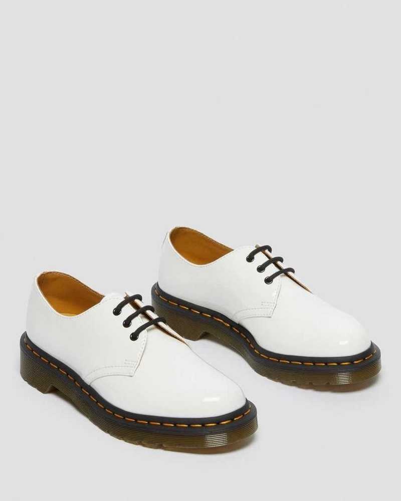 Dr Martens 1461 Patent Leather Oxford Shoes Oxfords Shoes White | 14805JVUD