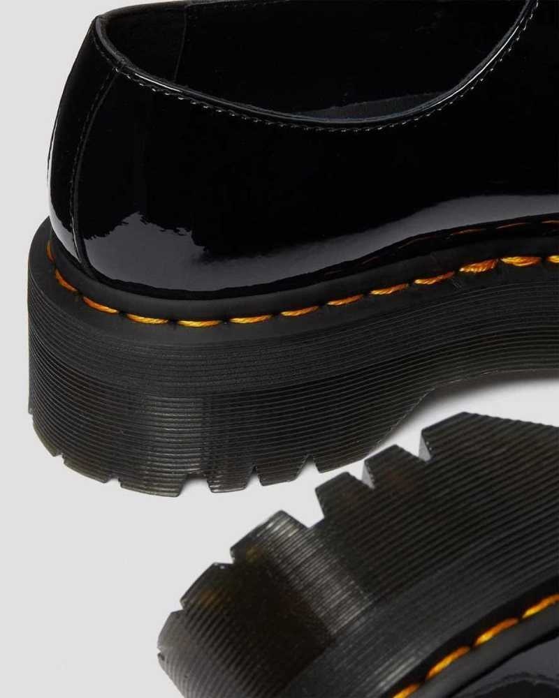 Dr Martens 1461 Patent Leather Platform Oxford Shoes Platform Shoes Black | 14825NFXV