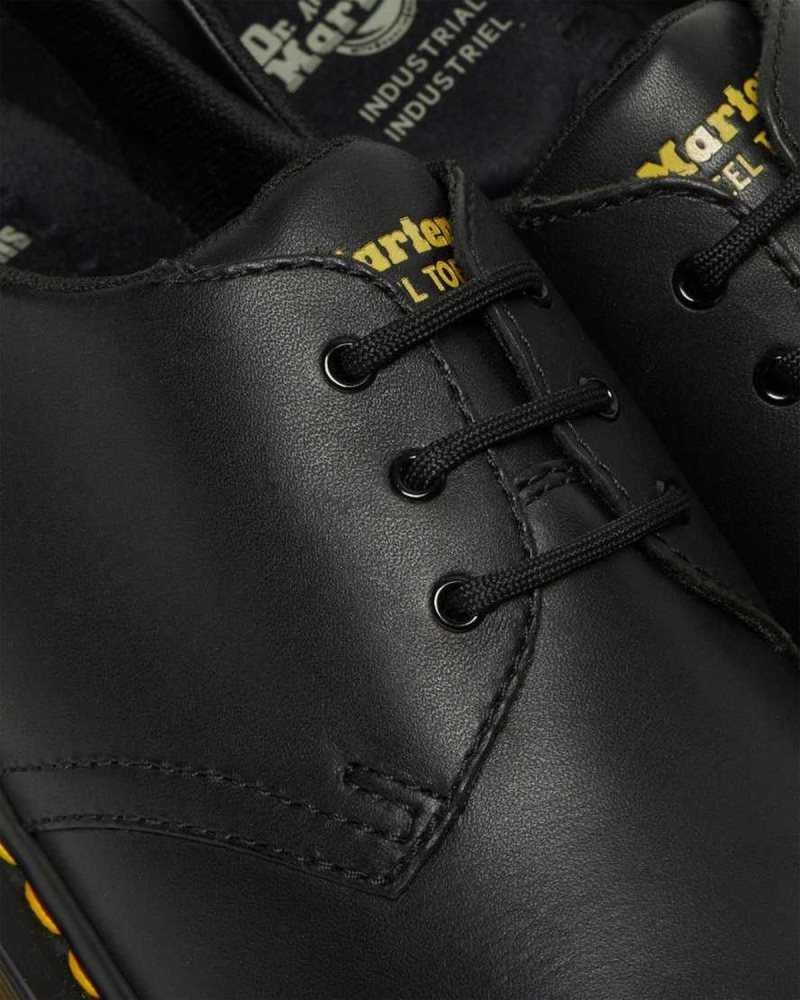 Dr Martens 1461 Slip Resistant Steel Toe Shoes Originals Shoes Black | 28145KOCY