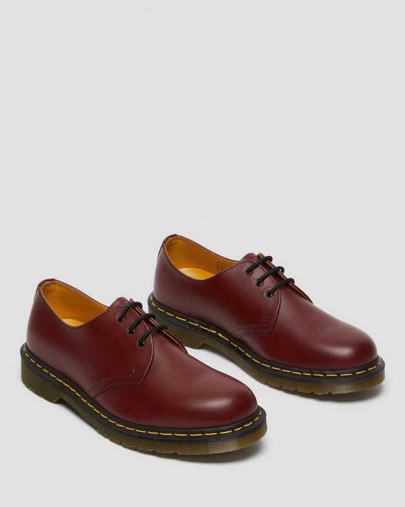 Dr Martens 1461 Smooth Leather Oxford Shoes Oxfords Shoes Pink Red | 24915WRNC