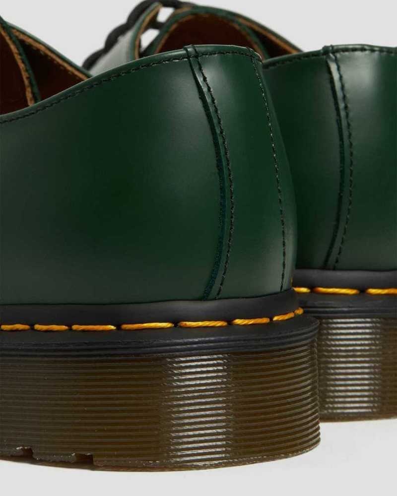 Dr Martens 1461 Smooth Leather Oxford Shoes Oxfords Shoes Green | 04521HFPL