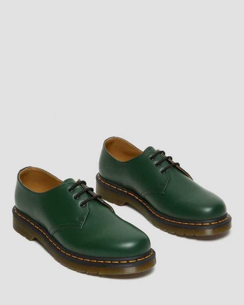 Dr Martens 1461 Smooth Leather Oxford Shoes Oxfords Shoes Green | 04521HFPL