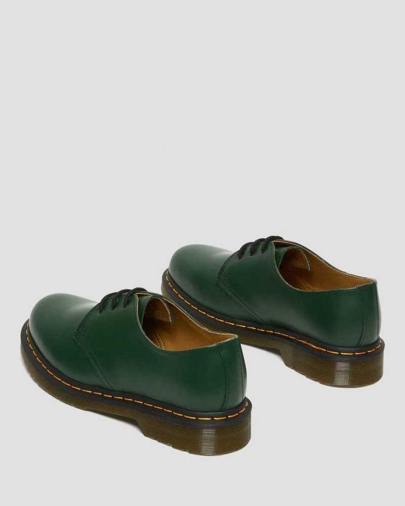 Dr Martens 1461 Smooth Leather Oxford Shoes Oxfords Shoes Green | 04521HFPL