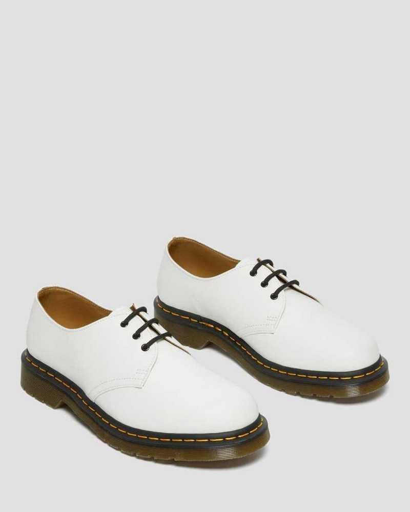 Dr Martens 1461 Smooth Leather Oxford Shoes Oxfords Shoes White | 67914VEIZ