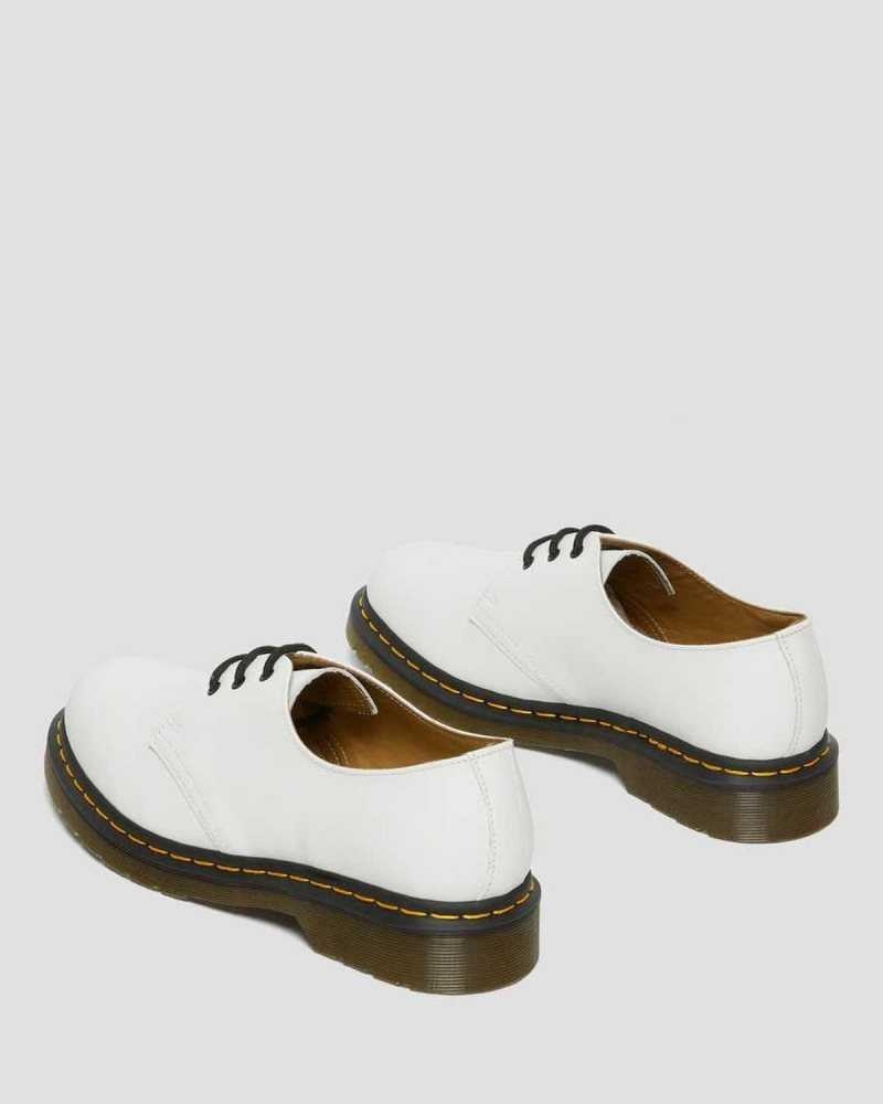 Dr Martens 1461 Smooth Leather Oxford Shoes Oxfords Shoes White | 67914VEIZ