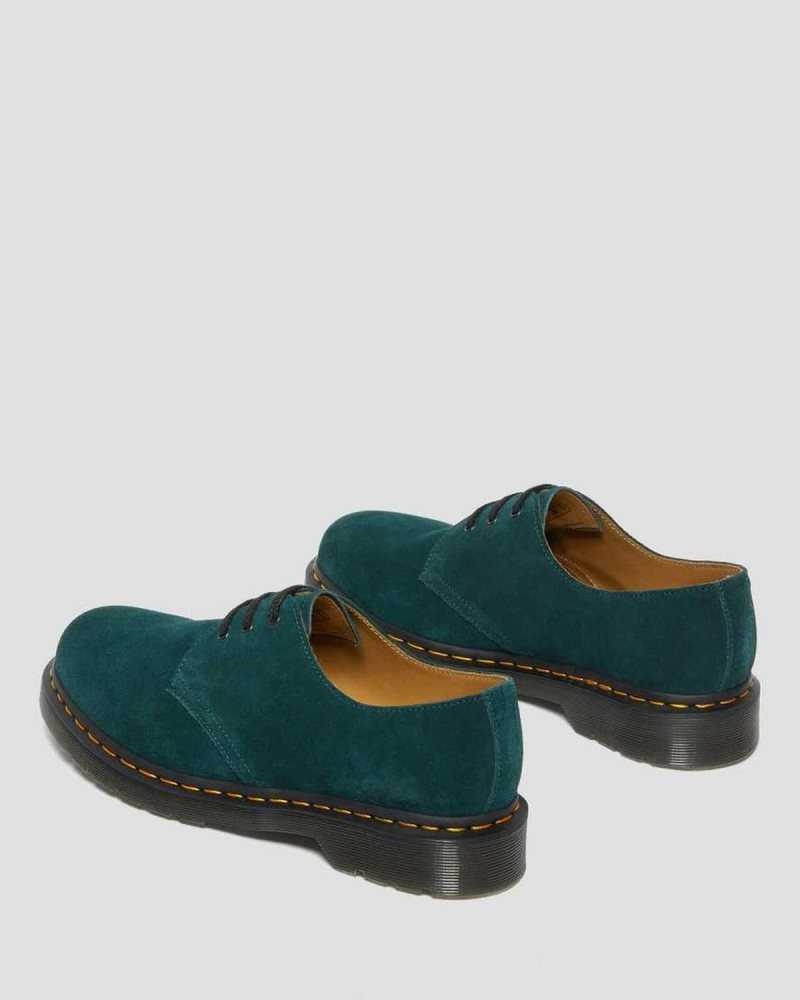 Dr Martens 1461 Suede Oxford Shoes Originals Shoes Green | 21456UDVC